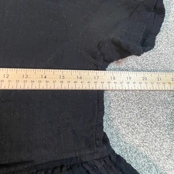 ASOS Black Gauze cotton babydoll dress size 8 - Picture 5 of 6